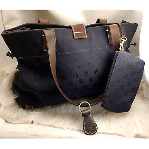 Dooney & Bourke Handbags - Large Dark Blue Dooney & Bourke Purse Handbag